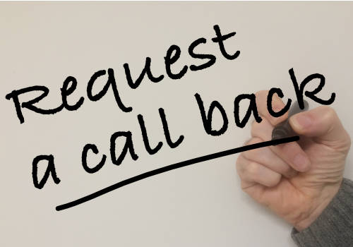 Request a call back and we'll get back to you ASAP